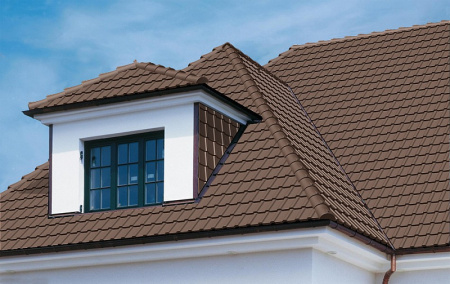 Минеральная черепица Braas Франкфуртская Коричневая